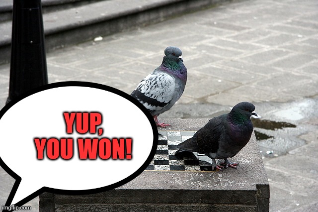 YUP, YOU WON! | made w/ Imgflip meme maker
