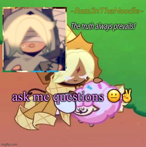 PureVanilla | ask me questions 😐✌️ | image tagged in purevanilla | made w/ Imgflip meme maker