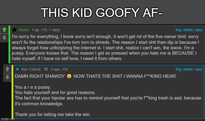 I'm going to go masturbate to myself now. Bye bru :weary: | THIS KID GOOFY AF- | made w/ Imgflip meme maker