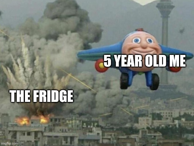 big boom go brrrrr | 5 YEAR OLD ME; THE FRIDGE | image tagged in big boom go brrrrr,memes,fridge | made w/ Imgflip meme maker