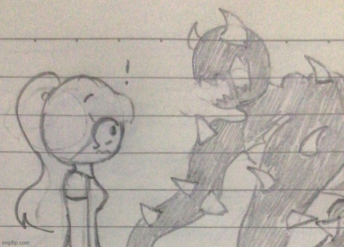 Lilith meets Spike (Fanart ig?? Spike is not my OC, it belongs to Spike.) | made w/ Imgflip meme maker