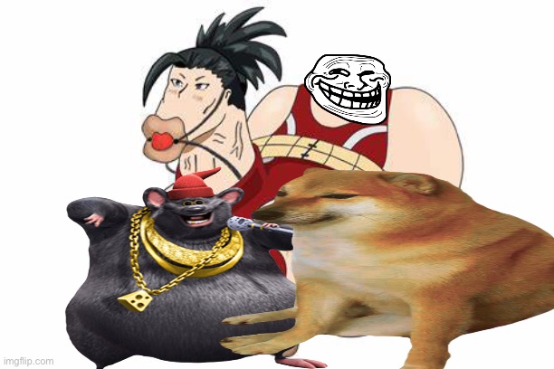 Cheems and biggie cheese | image tagged in cheems,biggie cheese | made w/ Imgflip meme maker