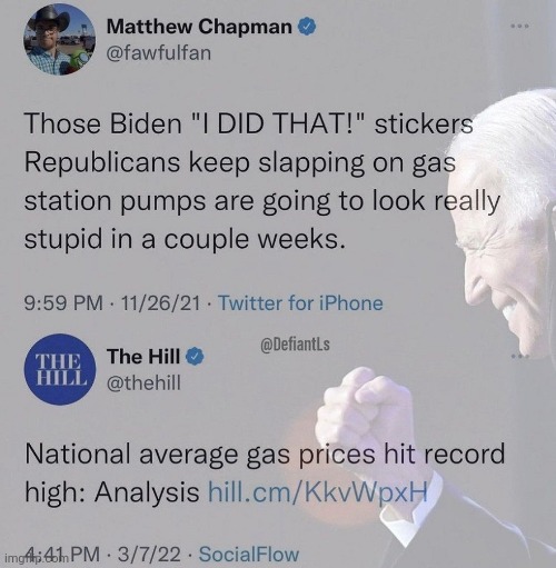 Those Biden " I Did That!" Stickers | image tagged in creepy joe biden,i did it,gas,prices | made w/ Imgflip meme maker
