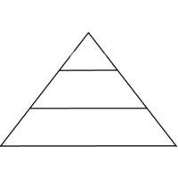 High Quality Pyramid blank three levels Blank Meme Template