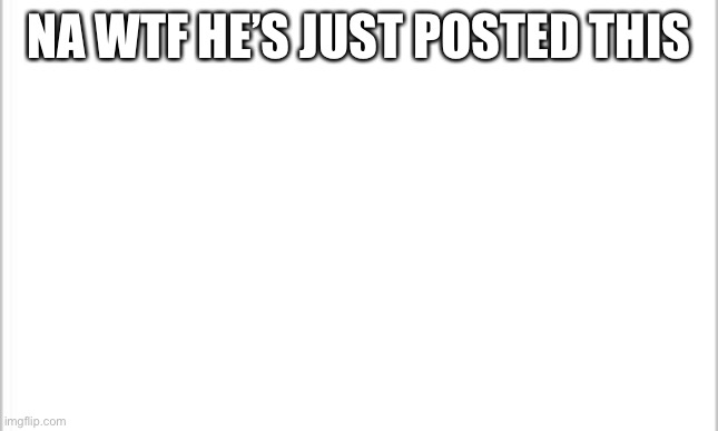 Link in comments | NA WTF HE’S JUST POSTED THIS | image tagged in white background,bobross69 | made w/ Imgflip meme maker