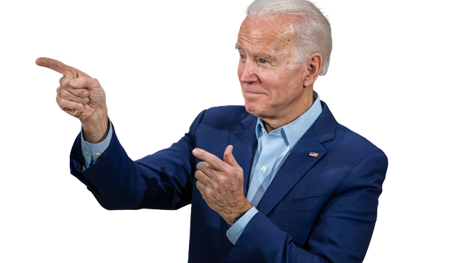 Biden Pointing Blank Meme Template