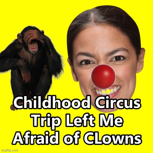 Welcome to The DC Circus Friends | image tagged in aoc,clown,dc clowns,circus | made w/ Imgflip meme maker