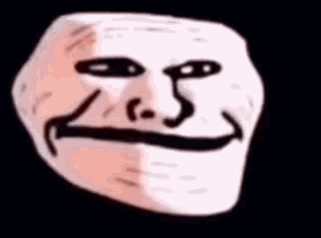 High Quality trollface bloody Blank Meme Template