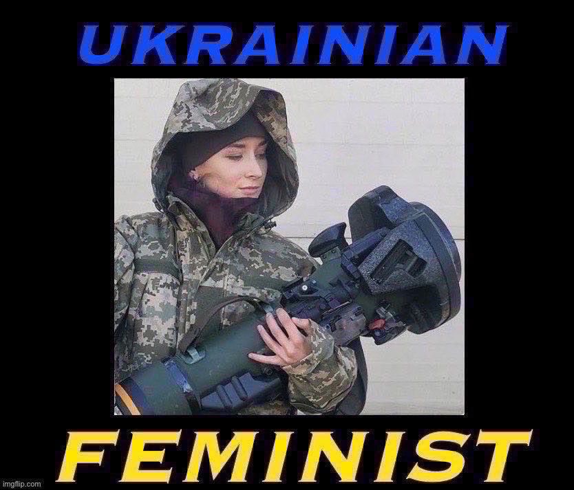 Feminism reduces the lifespans of Russian men! | image tagged in ukrainian feminist | made w/ Imgflip meme maker