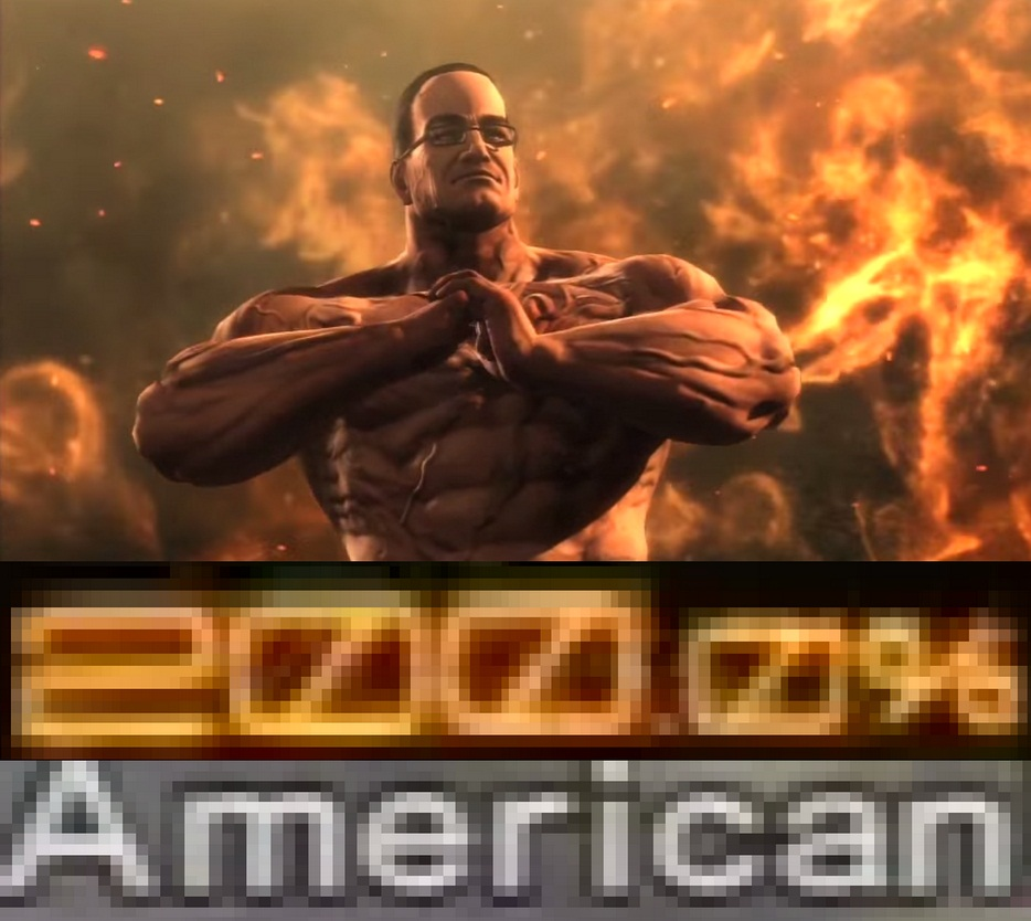 Metal Gear Rising 200.0% American Blank Meme Template