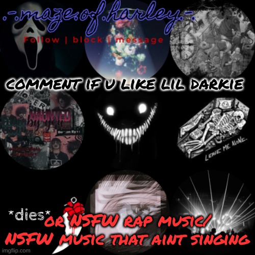 i have someone for you to listen to | comment if u like lil darkie; or NSFW rap music/ NSFW music that aint singing | made w/ Imgflip meme maker