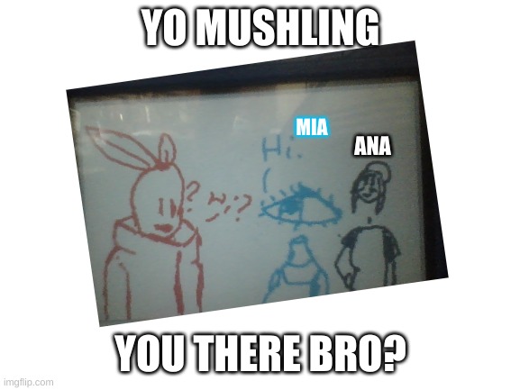 Tangerine(not my OC) meets Ana and Mia | YO MUSHLING; MIA; ANA; YOU THERE BRO? | image tagged in girls,drawings,fan art | made w/ Imgflip meme maker