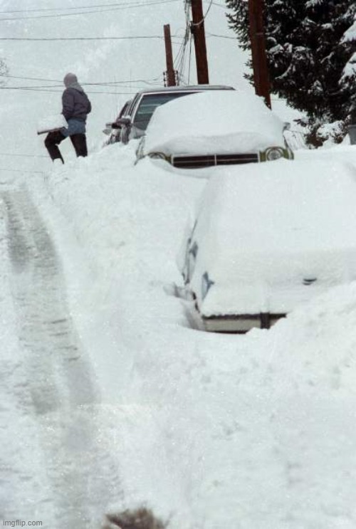 The snow storm of '93, pa | image tagged in weather,snow | made w/ Imgflip meme maker