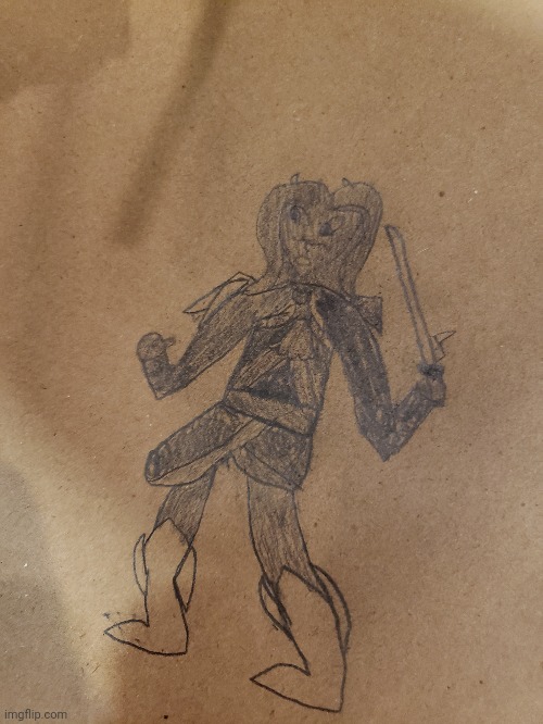 I drew Calamitas with the Murmasma (surprisingly at rusty bellys) | made w/ Imgflip meme maker