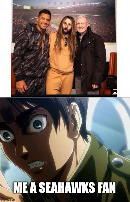 Why Pete why!!!!! | ME A SEAHAWKS FAN | image tagged in blank white template,eren kissing historia,seahawks,russell wilson,nfl memes,nfl football | made w/ Imgflip meme maker