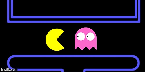 Pacman Ghost Blank Meme Template