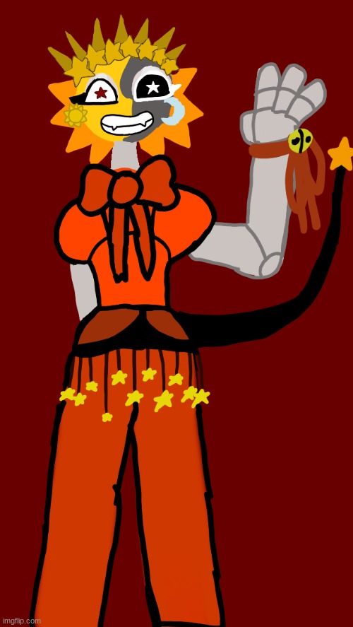 Redesign of my Fnaf oc Eclipse | made w/ Imgflip meme maker