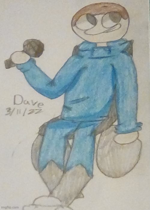 I drew Dave! (I'll draw Bambi next!) | image tagged in dave,bambi,fnf | made w/ Imgflip meme maker