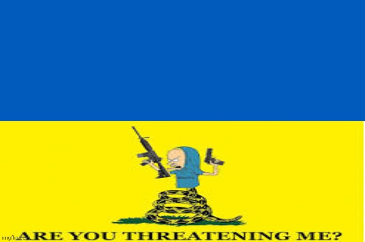 Great Cornholio supports Ukraine | image tagged in beavis,ukraine,beavis cornholio,cornholio | made w/ Imgflip meme maker