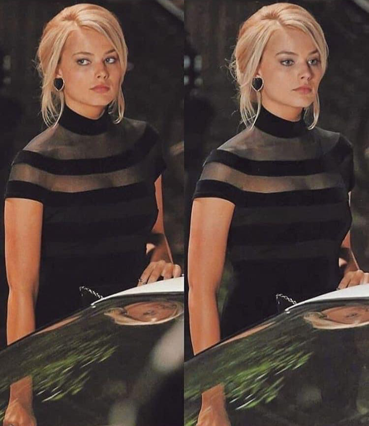 Margot Robbie monkey puppet Blank Meme Template