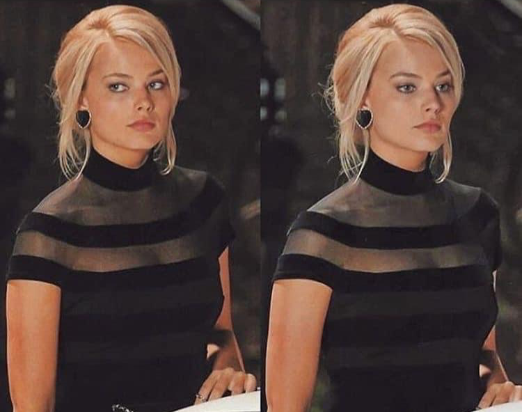 High Quality Margot Robbie monkey puppet Blank Meme Template