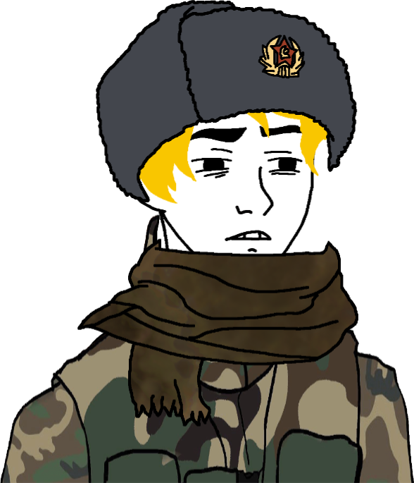 Russian Soldier in Ukraine Twinkjak Wojak Blank Meme Template