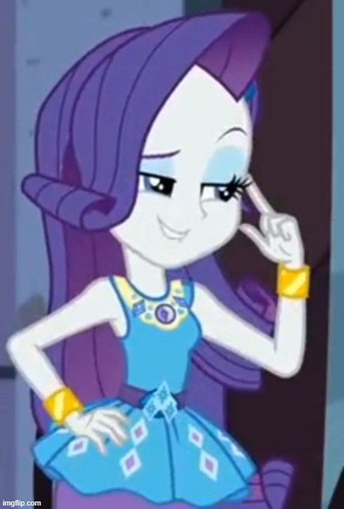 Thinking Rarity | image tagged in thinking,my little pony,equestria girls,rarity | made w/ Imgflip meme maker