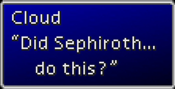 Did Sephiroth… do this? Blank Meme Template