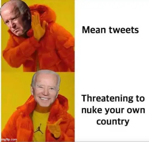 Thankfully no more mean tweets | image tagged in dementia,joe | made w/ Imgflip meme maker