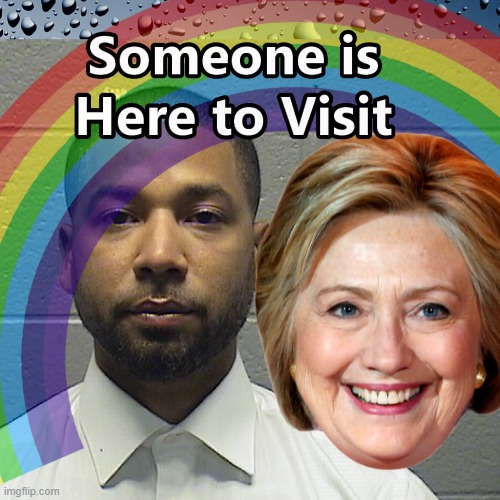 Knock Knock - Answer the Cell Door Jussie | image tagged in jussie smollett,hillary clinton,memes,jail | made w/ Imgflip meme maker