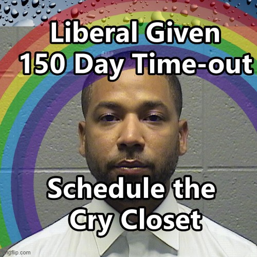 Another Liberal Given Time-out | image tagged in jussie smollett,memes,jail | made w/ Imgflip meme maker