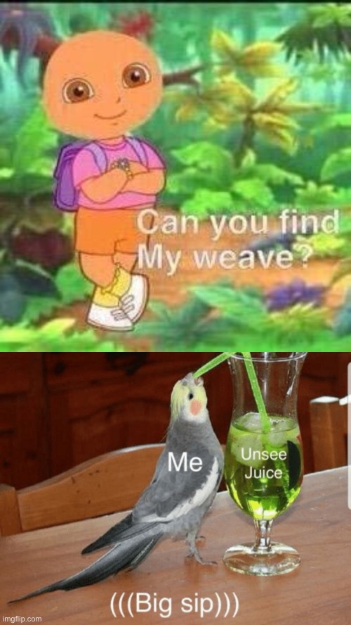 My eyes burn | image tagged in unsee juice,dora the explorer,bald,cursed image | made w/ Imgflip meme maker