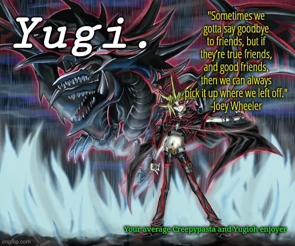 Yugi.'s Yugioh Slifer the Sky Dragon Announcement Template Blank Meme Template