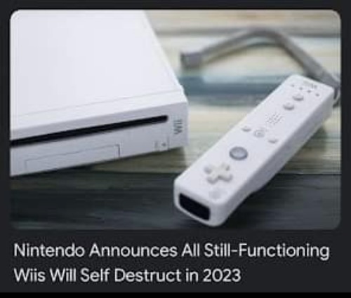 Wii self destruct Blank Meme Template