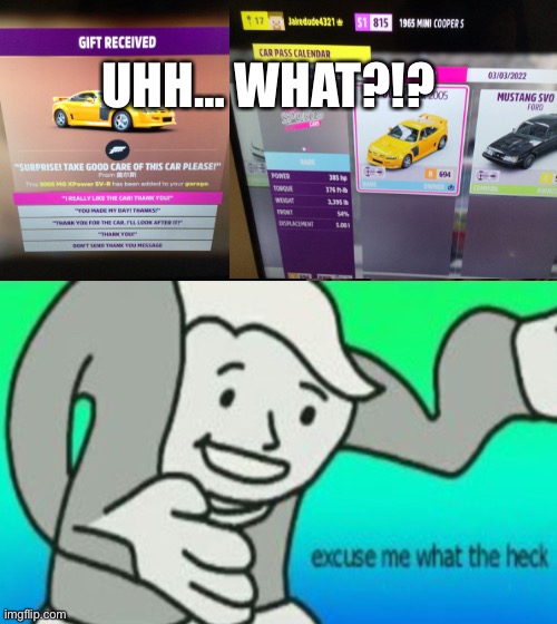 How? It’s a car pass car | UHH… WHAT?!? | image tagged in video games | made w/ Imgflip meme maker