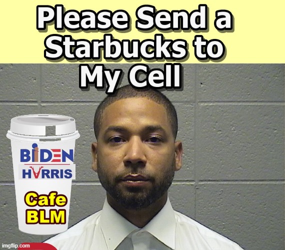 Did Jussie Get His AM Starbucks Today ?? | image tagged in jussie smollett,funny memes,starbucks | made w/ Imgflip meme maker