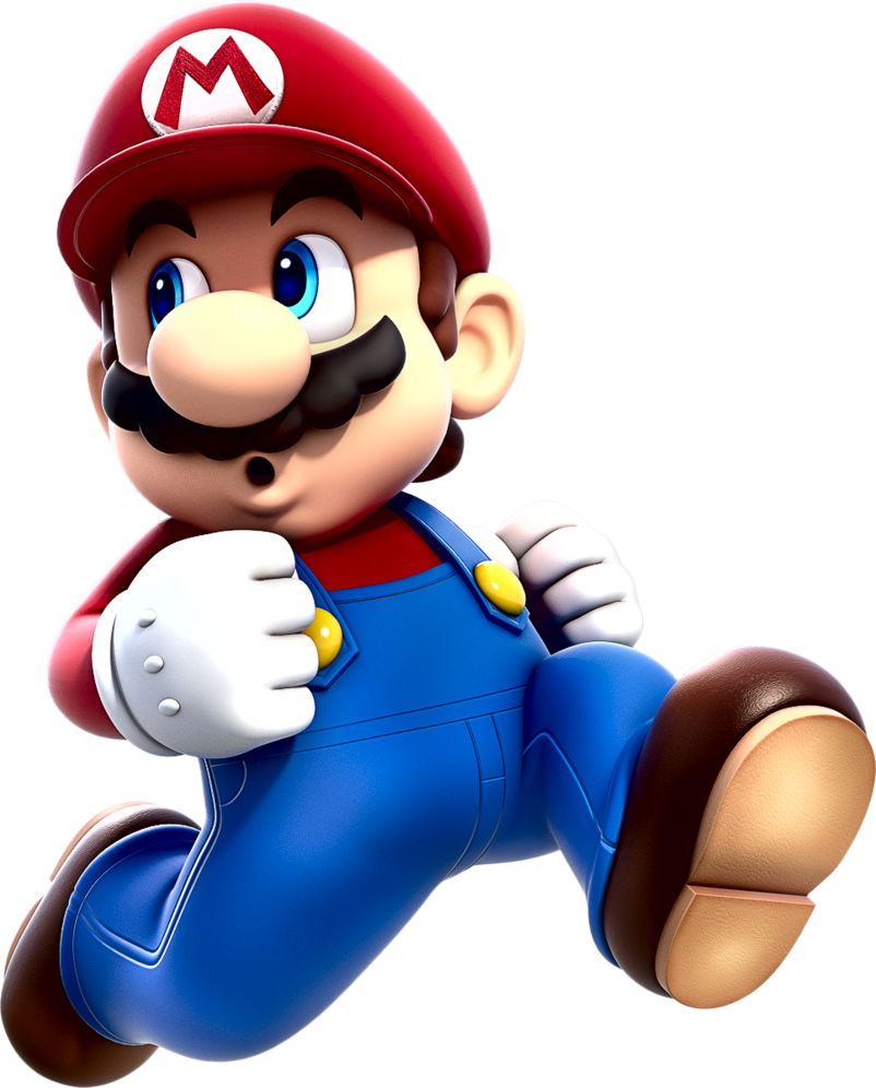 Mario running Blank Meme Template