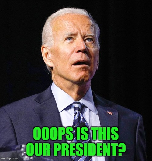 Joe Biden | OOOPS IS THIS OUR PRESIDENT? | image tagged in joe biden | made w/ Imgflip meme maker