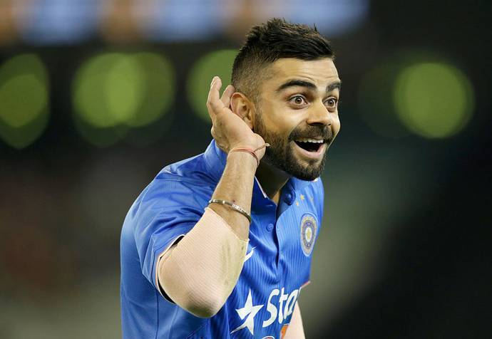 High Quality Virat Kohli Listening Blank Meme Template