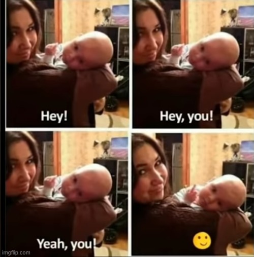 what a baby! | image tagged in repost | made w/ Imgflip meme maker