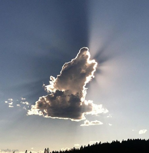 Wolf cloud formation | image tagged in memes,photos,cloud | made w/ Imgflip meme maker