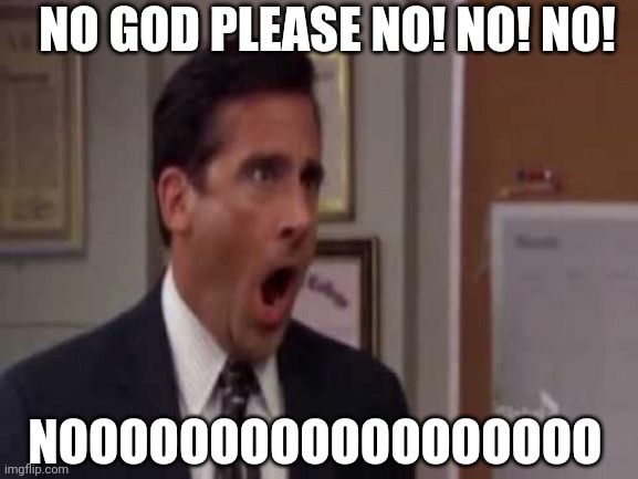 No, God! No God Please No! | NOOOOOOOOOOOOOOOOOO NO GOD PLEASE NO! NO! NO! | image tagged in no god no god please no | made w/ Imgflip meme maker