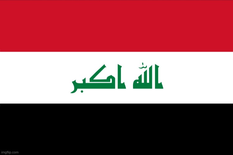 usa lol | image tagged in flag of iraq | made w/ Imgflip meme maker