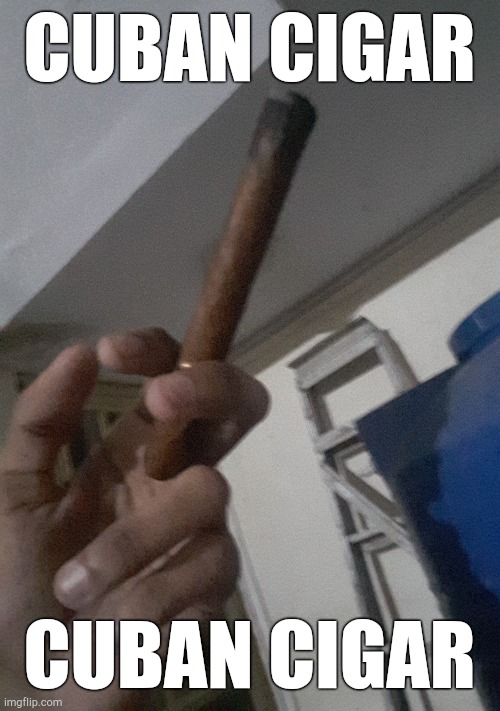 . | CUBAN CIGAR; CUBAN CIGAR | made w/ Imgflip meme maker
