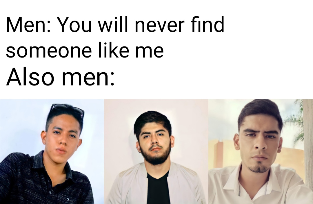 High Quality Men Blank Meme Template