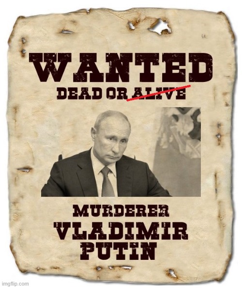 War Criminal | image tagged in putin wanted dead,vladimir putin,putin,murderer,war criminal,wanted | made w/ Imgflip meme maker