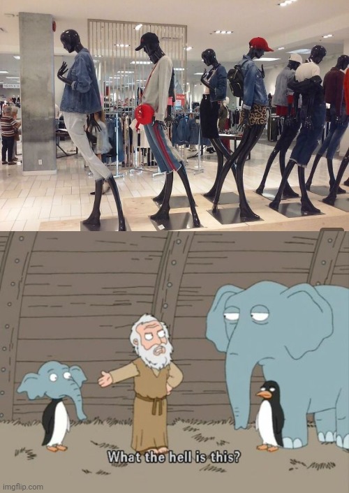 Ah yes mannequins with backward knees so relatable | image tagged in what the hell is this,mannequin,fun,what,meme,memes | made w/ Imgflip meme maker