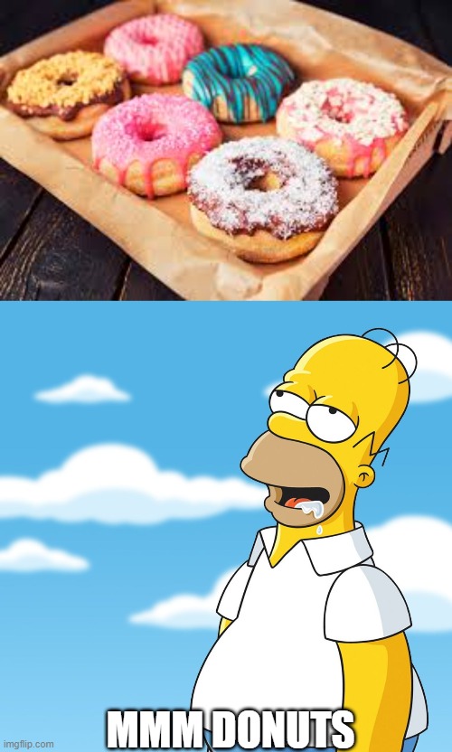 donuts |  MMM DONUTS | image tagged in homer simpson drooling mmm meme | made w/ Imgflip meme maker