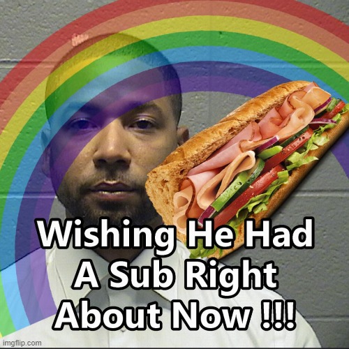 Jussie Wishing for a Subway Right about Now - I bet !!! | image tagged in jussie smollett,subway,jail time,memes | made w/ Imgflip meme maker
