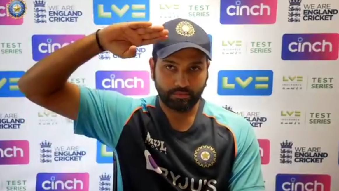 Rohit Sharma Salute Blank Meme Template